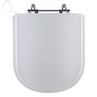 Assento Sanitário Tampa De Vaso Branco Mdf Laqueado Vogue Plu