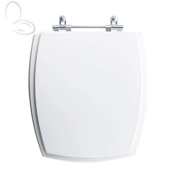Assento Sanitário Tampa De Vaso Branco Resina Poliester Antur