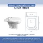 Assento Sanitário Tampa De Vaso Branco Resina Poliester Atriu