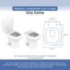Assento Sanitário Tampa De Vaso Branco Resina Poliester City