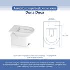 Assento Sanitário Tampa De Vaso Branco Resina Poliester Duna