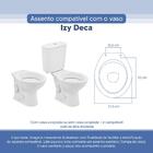 Assento Sanitário Tampa De Vaso Branco Resina Poliester Izy P
