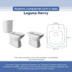 Assento Sanitário Tampa De Vaso Branco Resina Poliester Lagun