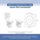 Assento Sanitário Tampa De Vaso Branco Resina Poliester Loren