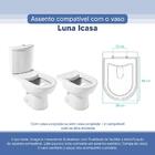 Assento Sanitário Tampa De Vaso Branco Resina Poliester Luna