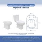 Assento Sanitário Tampa De Vaso Branco Resina Poliester Optim