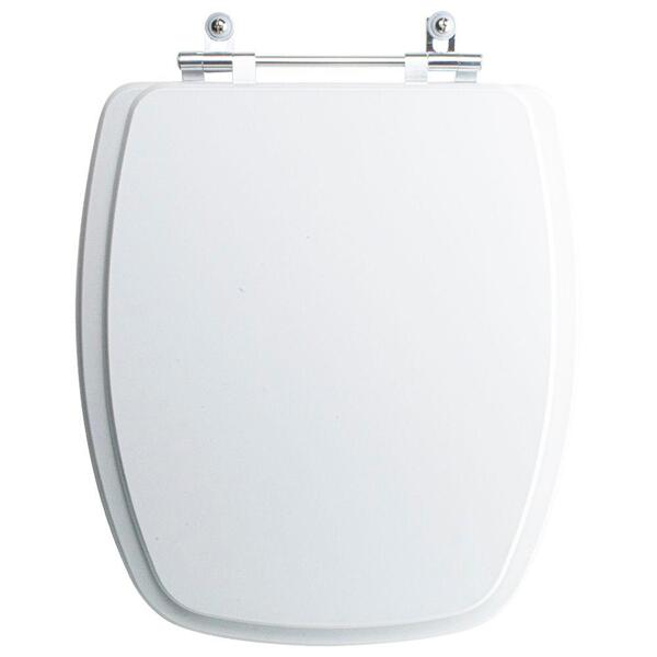 Assento Sanitário Tampa De Vaso Branco Resina Poliester Primu