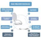 Assento Sanitário Tampa De Vaso Branco Resina Poliester Victo