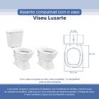Assento Sanitário Tampa De Vaso Branco Resina Poliester Viseu