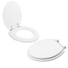 Assento Sanitário Tampa De Vaso Branco Resina Poliester Zip P