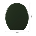 Assento Sanitário Tampa De Vaso Oval Plástico Astra Soft Verd