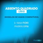 Assento Sanitario Tampa Fiori Lirio Branco Tupan Pp