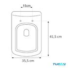 Assento Sanitario Tampa Fiori Lirio Branco Tupan Pp