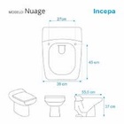 Assento Sanitario Tampa Para Vaso Nuage Incepa Mdf - Cinza Cl