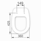 Assento Sanitario Tampa Para Vaso Village Deca Mdf - Preto