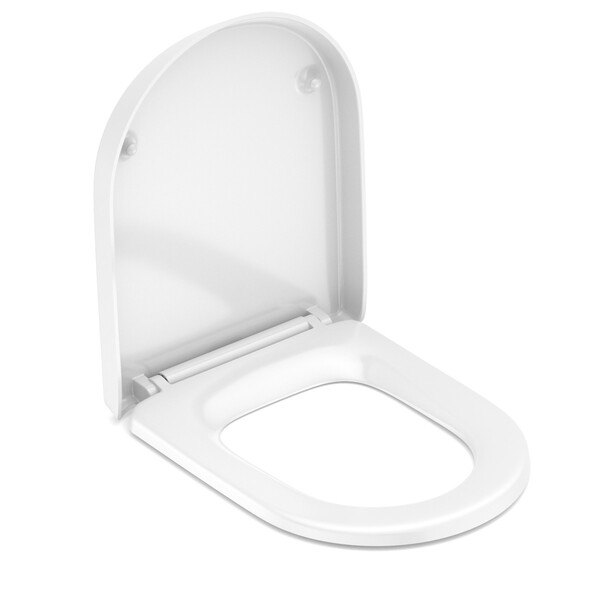 Assento Sanitário Termofixo Branco Fechamento Suave Redondo Roca