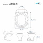 Assento Sanitário Termofixo Com Amortecedor Sabatini Areia Pa