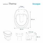 Assento Sanitário Thema Incepa Aço Cinza Platina