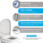 Assento Sanitário Thema Polipropileno Fechamento Suave Branco Astra