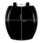 Assento Sanitário Thema Plástico Preto Tupan