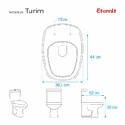 Assento Sanitário Turim Branco Para Louça Eternit
