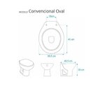 Assento Sanitário Universal Clean Policlass Cinza