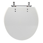 Assento Sanitário Universal Oval Aço Branco