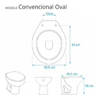 Assento Sanitário Universal Oval Linea Max Verde Mebuki