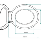 Assento Sanitario Universal Premier Krona - Caramelo