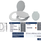 Assento Sanitário Universal Roma Alumasa - Caramelo