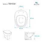 Assento Sanitario Venice Cinza Claro Para Vaso Belize