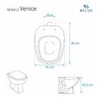 Assento Sanitário Venice Preto Para Vaso Belize