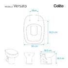 Assento Sanitario Versato Verde Claro Para Vaso Celite