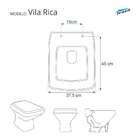 Assento Sanitário Vila Rica Salmão Para Vaso Icasa
