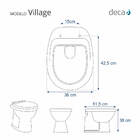 Assento Sanitário Village Branco Para Vaso Deca Com Ferragem