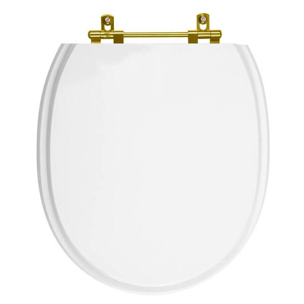 Assento Sanitário Village Branco Para Vaso Deca Com Ferragem