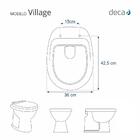 Assento Sanitário Village Caramelo Para Vaso Deca