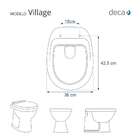 Assento Sanitario Village Cinza Vip Para Vaso Deca