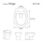 Assento Sanitário Village Deca Aço Bege Castor