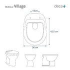 Assento Sanitário Village Deca Aço Creme