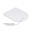 Assento Sanitário Vogue/Life Polipropileno Fechamento Comum Branco Sensea
