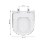 Assento Sanitário Vogue/Life Polipropileno Fechamento Comum Branco Sensea