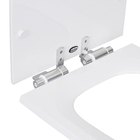 Assento Sanitário Vogue Plus Poliéster Branco Fechamento Suave Policlass