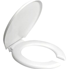 Assento Tampa Sanitária Público Oval Aberto Branco Para Vaso/