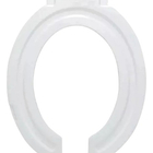 Assento Tampa Sanitária Público Oval Aberto Branco Para Vaso/