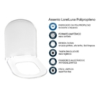 Assento Tampa Vaso Sanitário Lorenzetti Lorenluna Clean Branco