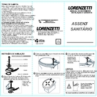 Assento Tampa Vaso Sanitário Lorenzetti Lorenluna Clean Branco
