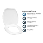 Assento Tampa Vaso Sanitário Lorenzetti Thema Anatômico Branco