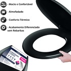 Assento Tampa Vaso Sanitário Oval Almofadado + Escova Sanitár