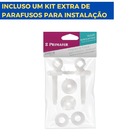 Assento Tampa Vaso Sanitário Oval Almofadado + Jogo De Parafu